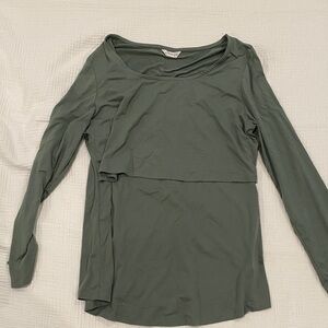 Kindred Bravely Sage Long Sleeve Nursing Top